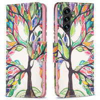 Flip case for Samsung Galaxy A05s, Wallet, Tree of life, white