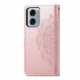 Flip case for Motorola Moto G24 / G24 Power / G04, Mandala, pink