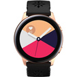 Silicone strap for 22mm Soft Hollowed-out, Black