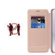 Flip case for Samsung Galaxy S25 Edge, RFID Wallet MagSafe CamShield, pink