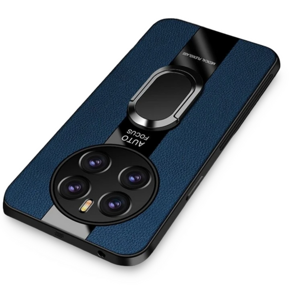 Case for Realme 12 Pro 5G / 12 Pro+ 5G, Leather Kickstand Ring, blue
