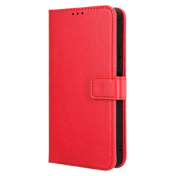 Flip case for Xiaomi Redmi A3, Crazy Horse Wallet, red