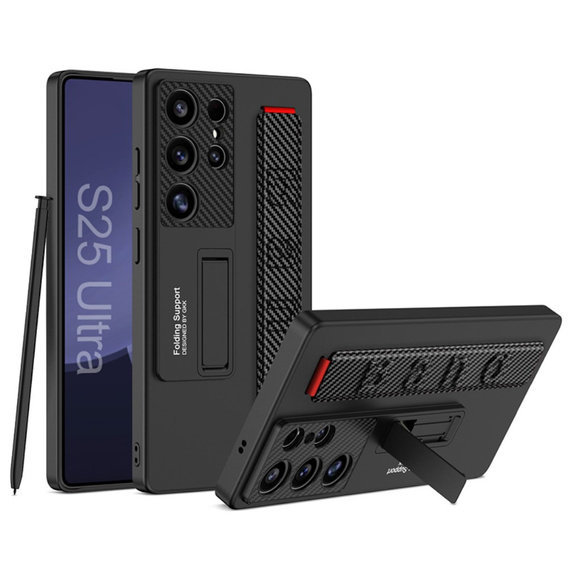 Case for Samsung Galaxy S25 Ultra, GKK Leather, black