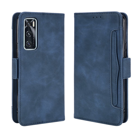 Flip case for vivo V20 SE / vivo Y70 2020, Card Slot, blue