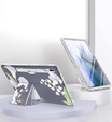 Case for Samsung Galaxy Tab S7 FE, Suritch Full Body Flowers, grey