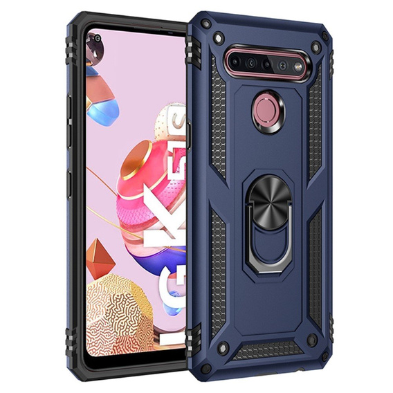 Armor Case for LG K51S, Nox Case Ring, blue
