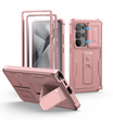 Armored case for Samsung Galaxy S25 Ultra, Dexnor Full Body (Two Frames), pink