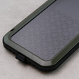 Love Mei Case for iPhone 12, armored with glass, green