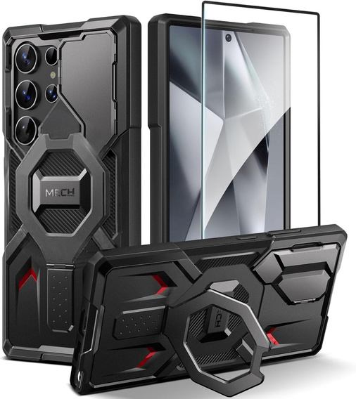 Tongate MECH MagSafe Series Case, Black for Samsung Galaxy S24 Ultra