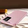 Flip case for Samsung Galaxy S24 FE, Smart View Wallet, pink