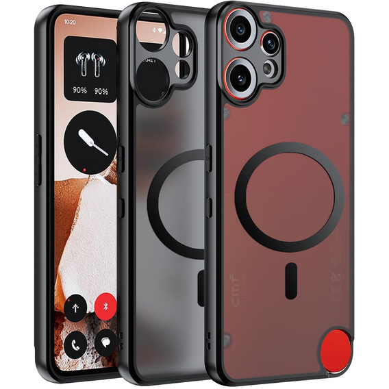 Case for CMF Nothing Phone 2 Pro, for MagSafe, ERBORD Matt Case, black