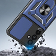 Armoured case for Samsung Galaxy A17 5G, with camera protection, with stand, blue