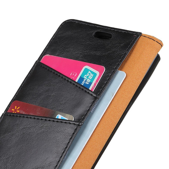Flip case for Huawei P30 Pro, Split Leather Wallet, black