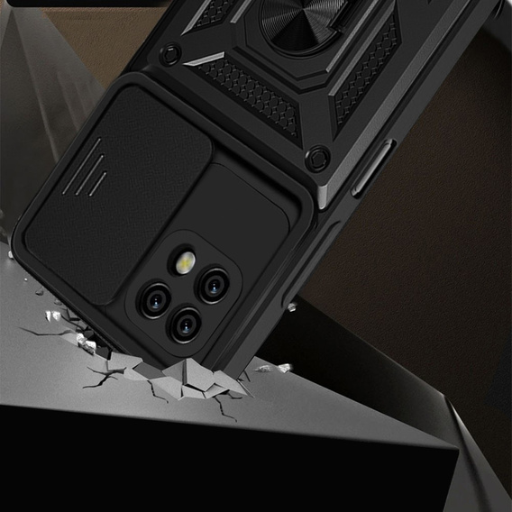 Case for Realme C21, CamShield Slide, black