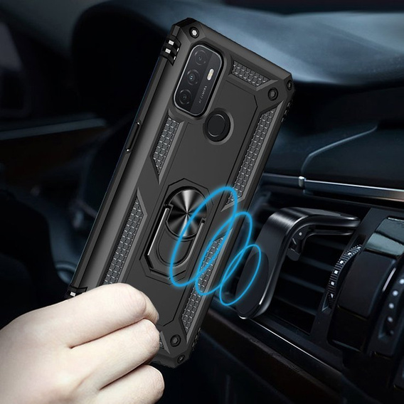 Armor Case for Oppo A53 / Oppo A53s / A32 4G, Nox Case Ring, black