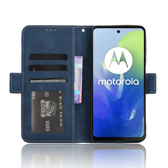Flip case for Motorola Moto E14, Card Slot, dark blue
