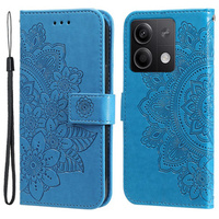 Flip case for Xiaomi Redmi Note 13 5G, Mandala, blue