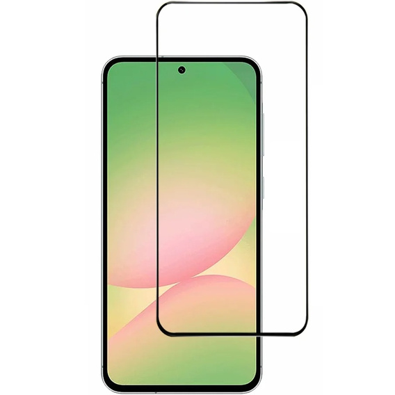 3D Tempered Glass for Samsung Galaxy A56, black frame
