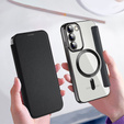 Flip case for Samsung Galaxy S23, Wallet, MagSafe, black
