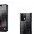 Flap case for Xiaomi Redmi Note 13 Pro 5G, Carbon LC.IMEEKE, black