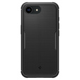 The Spigen Case for iPhone 16E, Core Armor MagSafe, Black + 9H Tempered Glass 