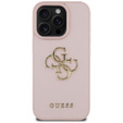 GUESS Grained Big 4G and Classic Logo case for iPhone 16 Pro