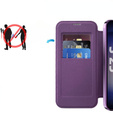 Flip case for Samsung Galaxy S25+ Plus, RFID Wallet MagSafe CamShield, purple