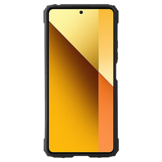 Armored Case for Xiaomi Redmi Note 13 5G, CamShield Slide, red + Tempered Glass 9H