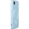 Case for iPhone 16E, ColorMag, for MagSafe, blue + 9H tempered glass