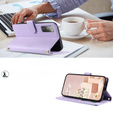 Flip case for Samsung Galaxy S20 FE, Rhombus Crossbody Leather, purple