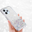 Case for Xiaomi Redmi 12, Glittery, transparent