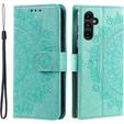 Flip case for Samsung Galaxy A34 5G, Mandala, green