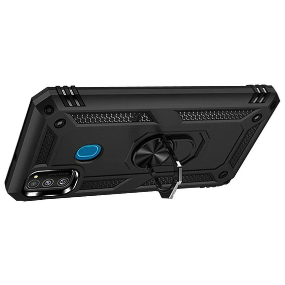 Armor Case for Samsung Galaxy M21, Nox Case Ring, black
