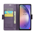 CASEME flip case for Samsung Galaxy A54 5G, Litchi Wallet, purple
