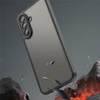Matt Case for Samsung Galaxy A17 5G, smoked with black sides