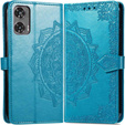 Flip case for Motorola Moto G85, Mandala, blue