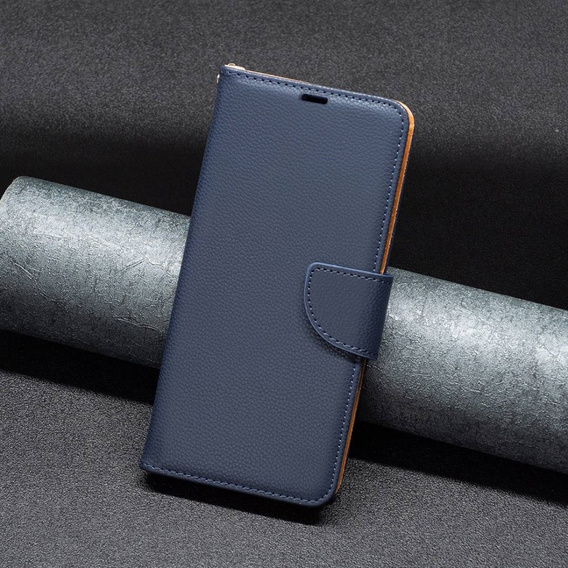 Flip case for Samsung Galaxy A54 5G, Wallet Litchi Magnet, dark blue
