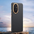 Leather case for Honor 200 Pro 5G, leather hybrid, black
