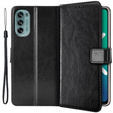 Flip case for Motorola Moto G62 5G, Crazy Horse Wallet, black