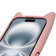 Case for iPhone 16, for MagSafe, Cute Cat, pink + Screen Glass