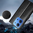 Flip case for Xiaomi Redmi 15C 4G/LTE, Crazy Horse Wallet, black