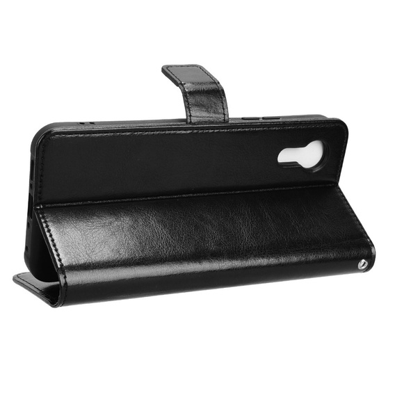 Flip case for Samsung Galaxy Xcover 7, Crazy Horse Wallet, black