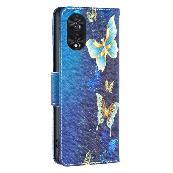 Flip case for TCL 40 NxtPaper, Wallet, Butterflies blue