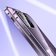 Case for iPhone 15 Pro Max, Magnetic Dual Glass, purple