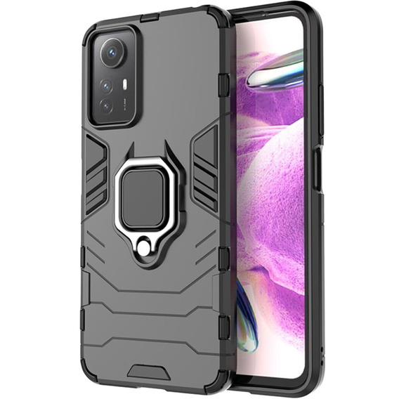 Case for Xiaomi Redmi Note 12S 4G, Kickstand Ring, black