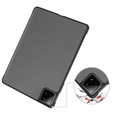 Case for Xiaomi Pad 6S Pro 12.4, Smartcase, grey