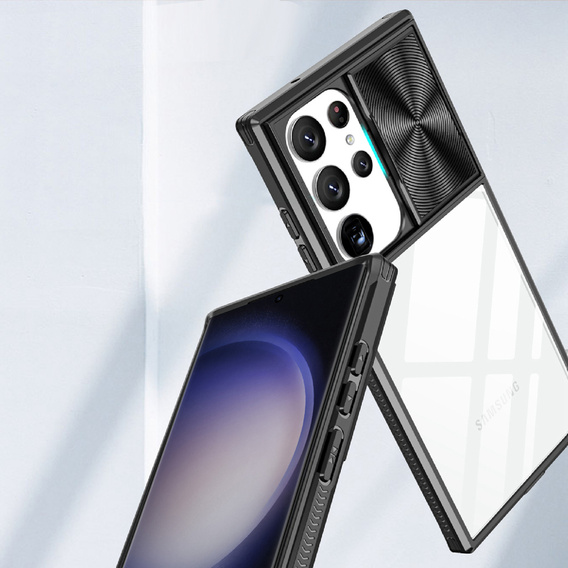Case for Samsung Galaxy S23 Ultra, Slide Camera, black