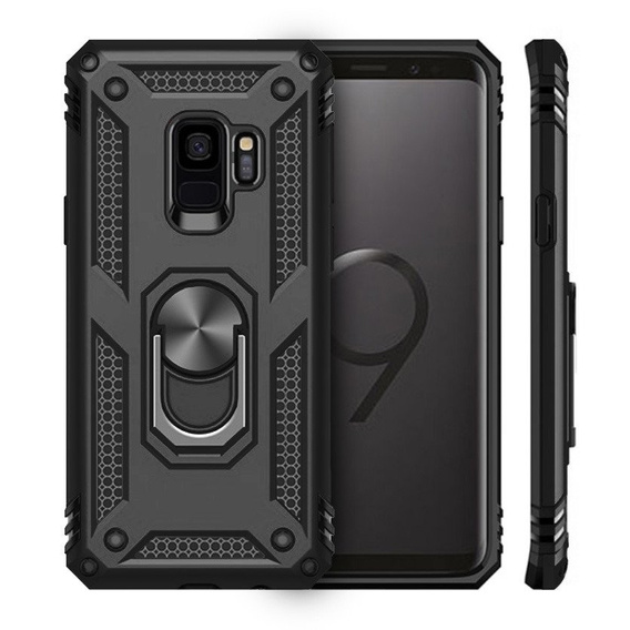 Armor Case for Samsung Galaxy S9, Nox Case Ring, black