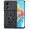 Case for Oppo A58 4G, CamShield Slide, black