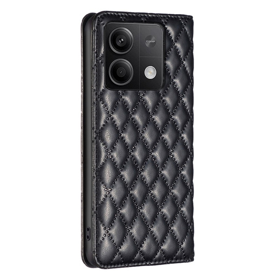 Flip case for Xiaomi Redmi Note 13 5G, Wallet, BINFEN COLOR, black